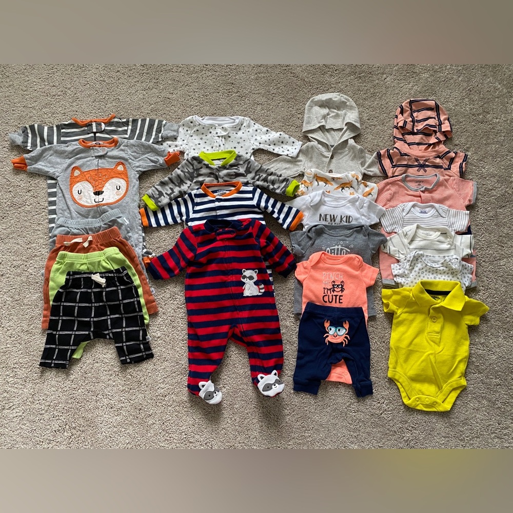 Newborn baby boy clothes bundle